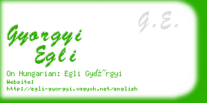 gyorgyi egli business card